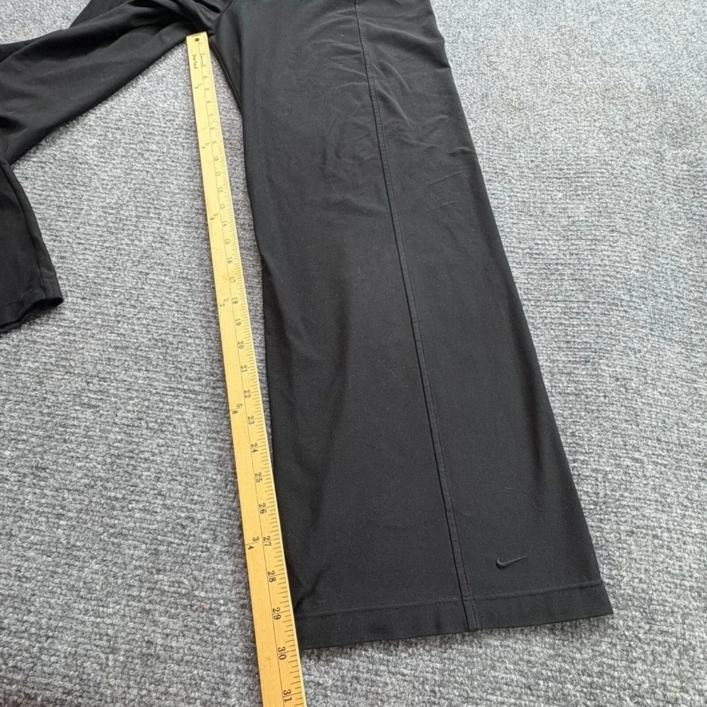 Vintage Nike Dri-FIT Athletic Pants Men L Black Y2K Athleisure Swoosh Sportswear
